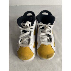 Nike‎ Air Jordan 6 Retro White Ochre Yellow DV3606-170 Td Toddler Baby Size 8C